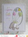 wykrojnik Poppy Stamps - stitched elephant [1361]