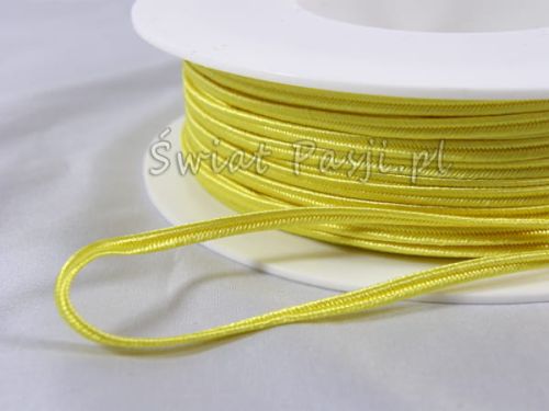 sznurek soutache PEGA - jasny żółty