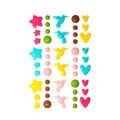 emaliowane kształty / enamel shapes - tropical dreams 48szt