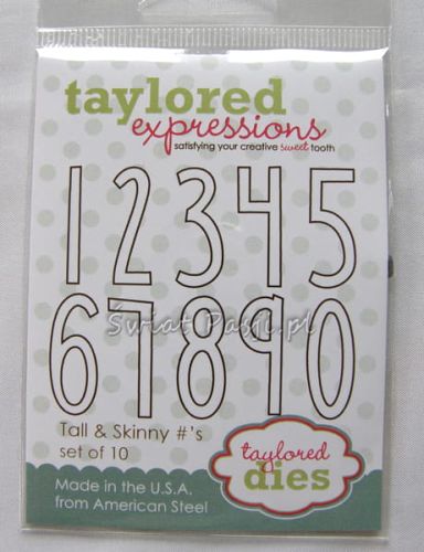 wykrojnik Taylored expressions - tall & skinny number's