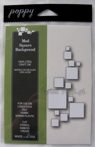 wykrojnik Poppy Stamps - mod square background [1128]