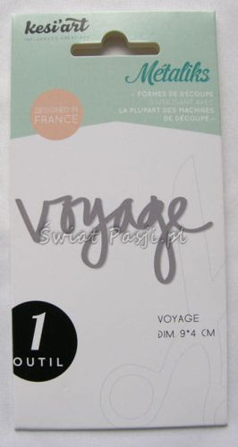 wykrojnik Metaliks - napis voyage [OD-128]