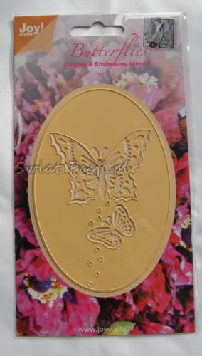 wykrojnik Joy - ramka z motylem (owalna) [6002/0276]