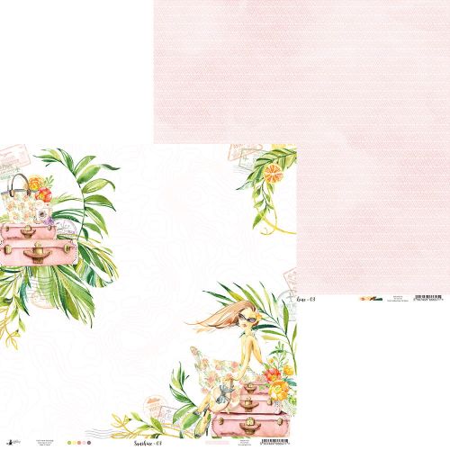 papier scrapbook Piątek trzynastego - sunshine 03