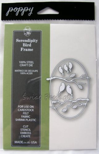 wykrojnik Poppy Stamps - serendipity bird frame [1174]