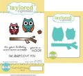 stemple gumowe + wykrojniki Taylored expressions - hoot hoot hooray