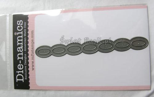 wykrojnik Die-namics - border łańcuch owale (Oval Chain Border)