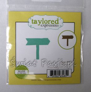 wykrojnik Taylored expressions - sign post