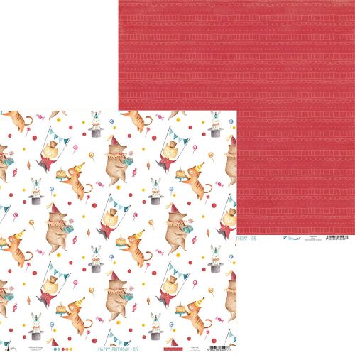 papier scrapbook Piątek trzynastego - happy birthday 05