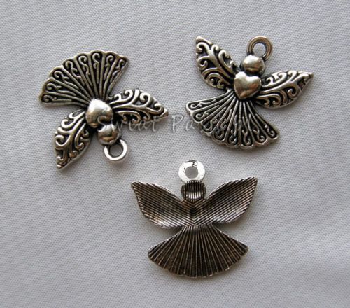 wisiorek - aniołek (platynowy) 20x22 mm