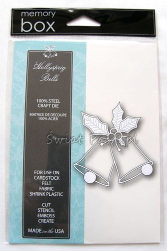 wykrojnik Memory Box - dzwonki z ostrokrzewem [98950] (Hollysprig bells)