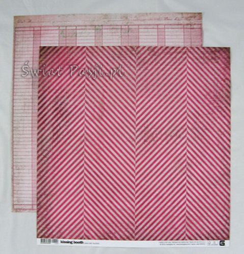 papier scrapbook Basic Grey - kissing both [kis-3550]