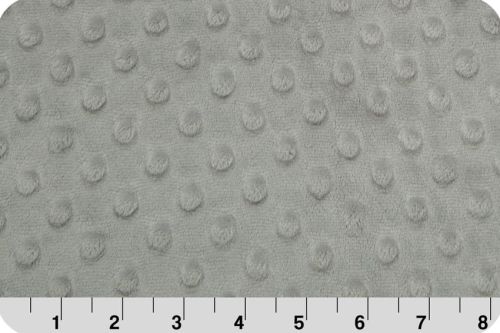 polar Minky cuddle dimple - szary (silver) 50x75