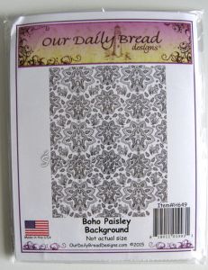 stempel gumowy Our Daily Bread - boho paisley background [G649]