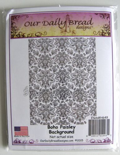 stempel gumowy Our Daily Bread - boho paisley background [G649]