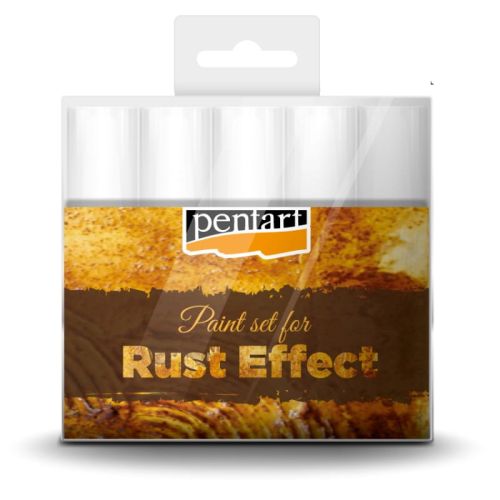 zestaw farb Pentart 5x20 ml - efekt rdzy