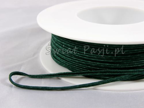 sznurek soutache PEGA - bardzo ciemny zielony