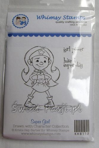 stempel gumowy Krista - super girl