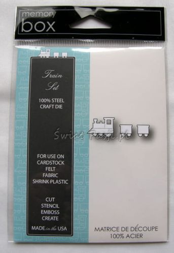 wykrojnik Memory Box - lokomotywa z wagonikami (mini) [98710] (Train Set)