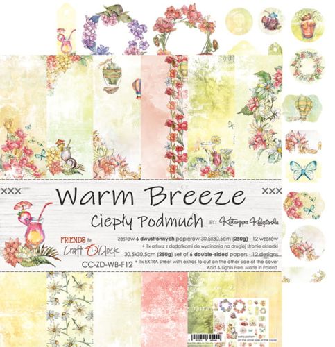 papier scrapbook Craft o'clock - warm breeze [zestaw 12" x 12"]