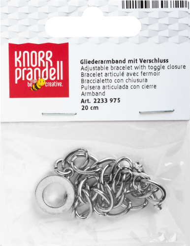 baza bransoletki charms - srebrna