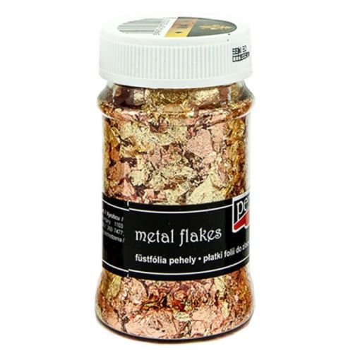metal flakes / płatki do złoceń - złoto / miedź [M4]