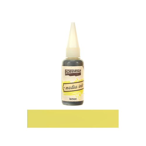 tusz alkoholowy Pentart media ink - cytrynowy 20 ml