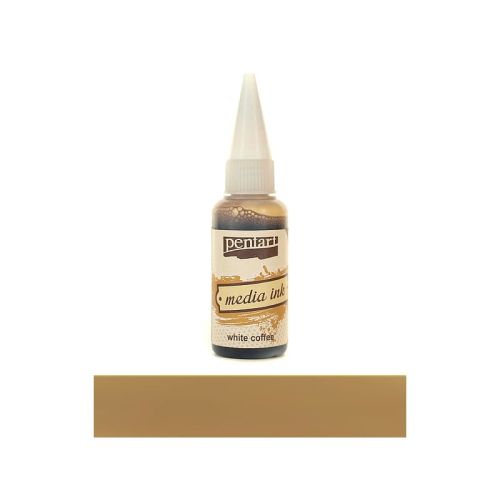 tusz alkoholowy Pentart media ink - kawowy 20 ml