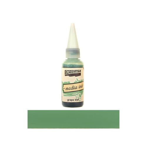 tusz alkoholowy Pentart media ink - liść winogrona 20 ml