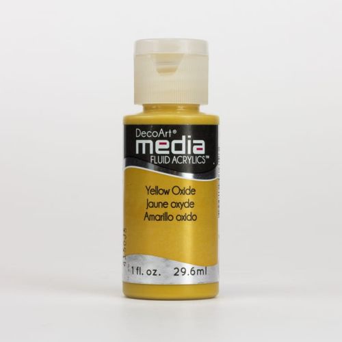 farba fluid acrylics (płynny pigment akrylowy) DecoArt - yellow oxide 59 ml [DMFA47]
