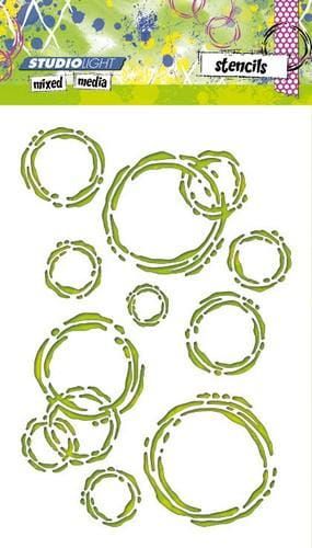 szablon DecoArt A5 - zacieki [M17]