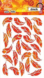 szablon Studio Light A4 - piórka [MASKMM26]