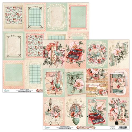 papier scrapbook Mintay Papers - love letters 06