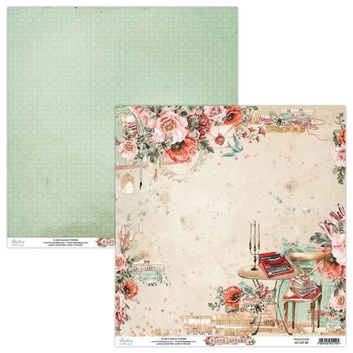 papier scrapbook Mintay Papers - love letters 03