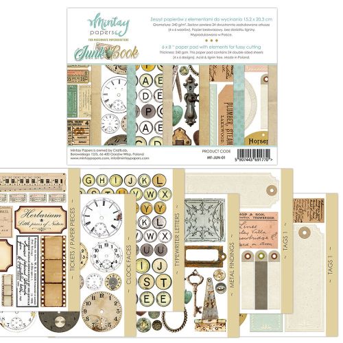 papier scrapbook Mintay Papers - junk book (elementy do wycinania) [bloczek/pad]