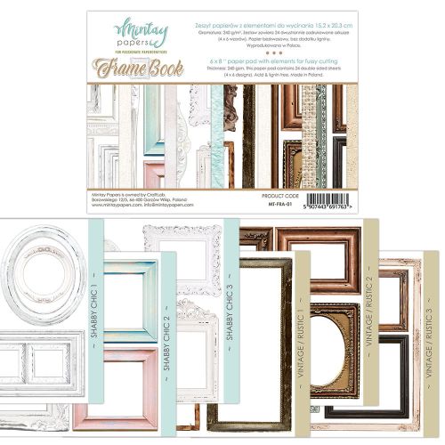 papier scrapbook Mintay Papers - frame book (elementy do wycinania) [bloczek/pad]