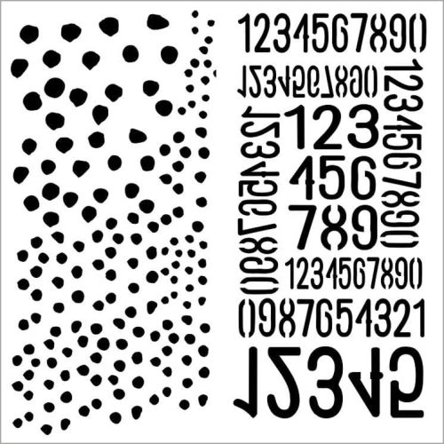 szablon 13Arts - dots and numbers