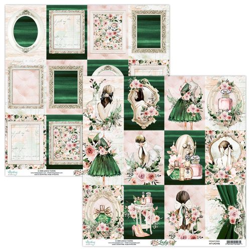 papier scrapbook Mintay Papers - lady 06