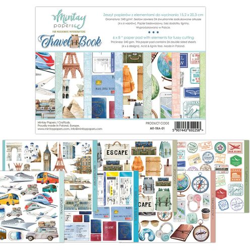 papier scrapbook Mintay Papers - travel book (elementy do wycinania) [bloczek/pad]