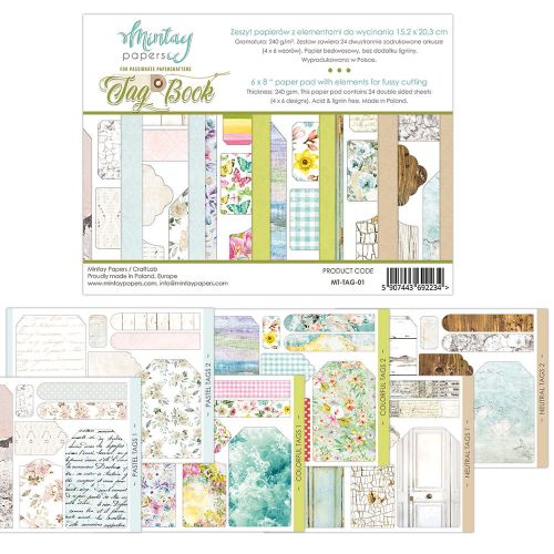 papier scrapbook Mintay Papers - tag book (elementy do wycinania) [bloczek/pad]