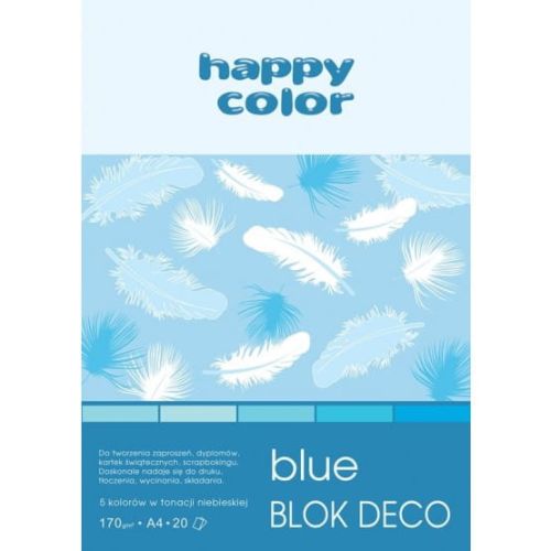 blok Happy Color deco blue A4