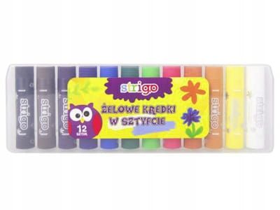 kredki żelowe Strigo - 12 kolorów