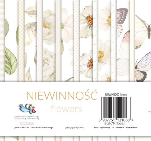 papier scrapbook Paper Heaven - niewinność - flowers [bloczek/pad]