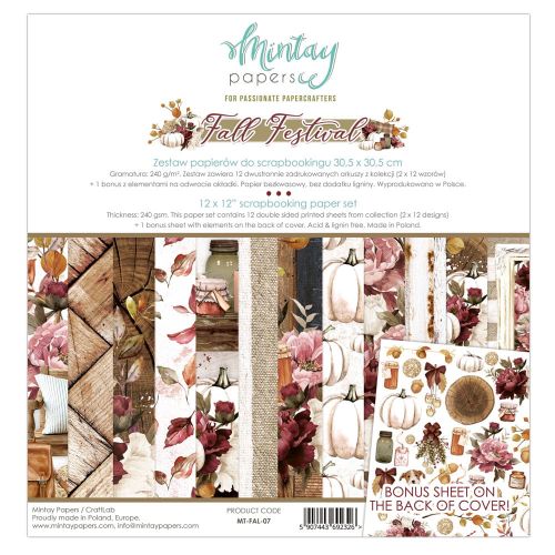 papier scrapbook Mintay Papers- fall festive [zestaw]