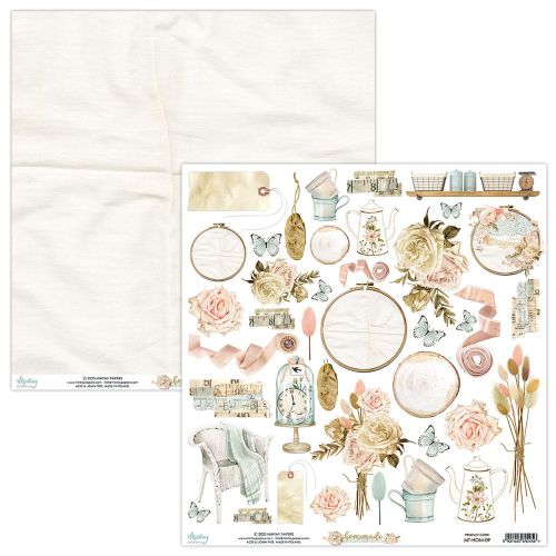 papier scrapbook Mintay Papers - homemade - arkusz z elementami