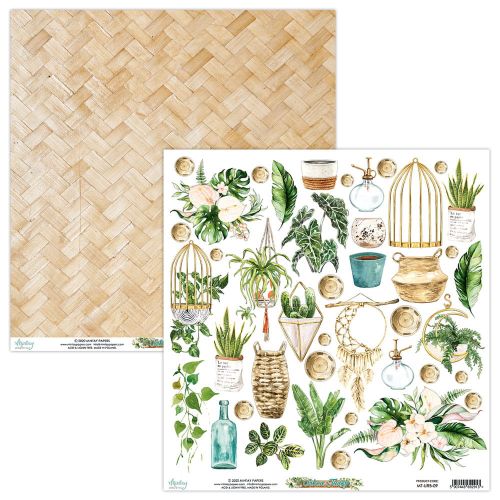 papier scrapbook Mintay Papers - urban jungle - arkusz z elementami