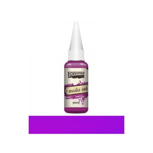 tusz alkoholowy Pentart media ink - peonia 20 ml