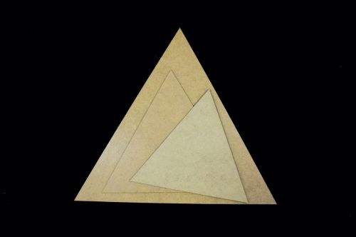 baza z HDF SnipArt - trójkąt (tryptyk)