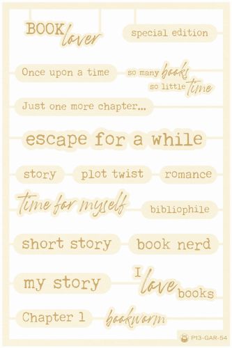 zestaw tekturek P13 - garden of books 07