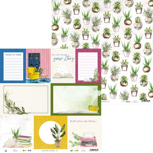papier scrapbook P13 - garden of books 05